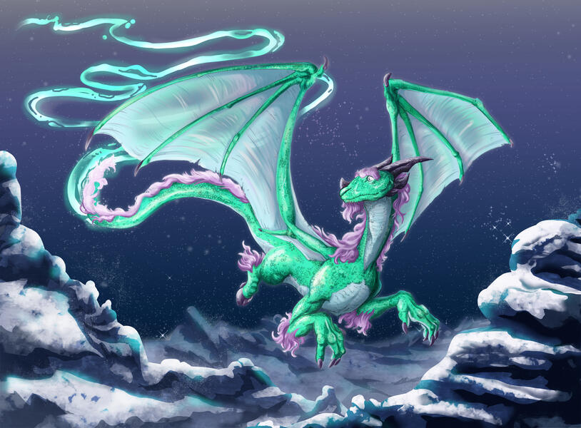 Aurora Dragon full scene Aurora Dragon full scene